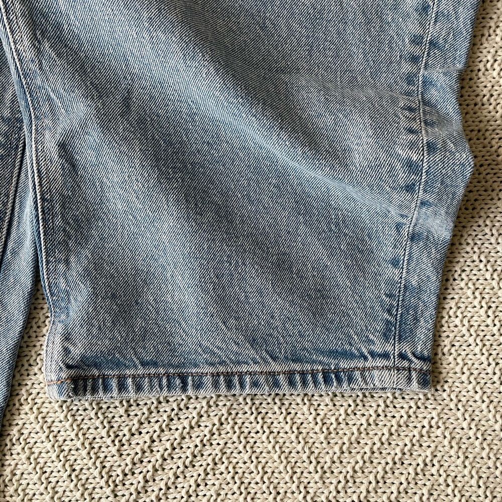 NWOT American Eagle Outfitters Light Blue Barrel Jeans Sz 14 - Picture 7 of 9